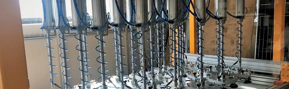 Banc de test mécanique dans les laboratoires du CEA
